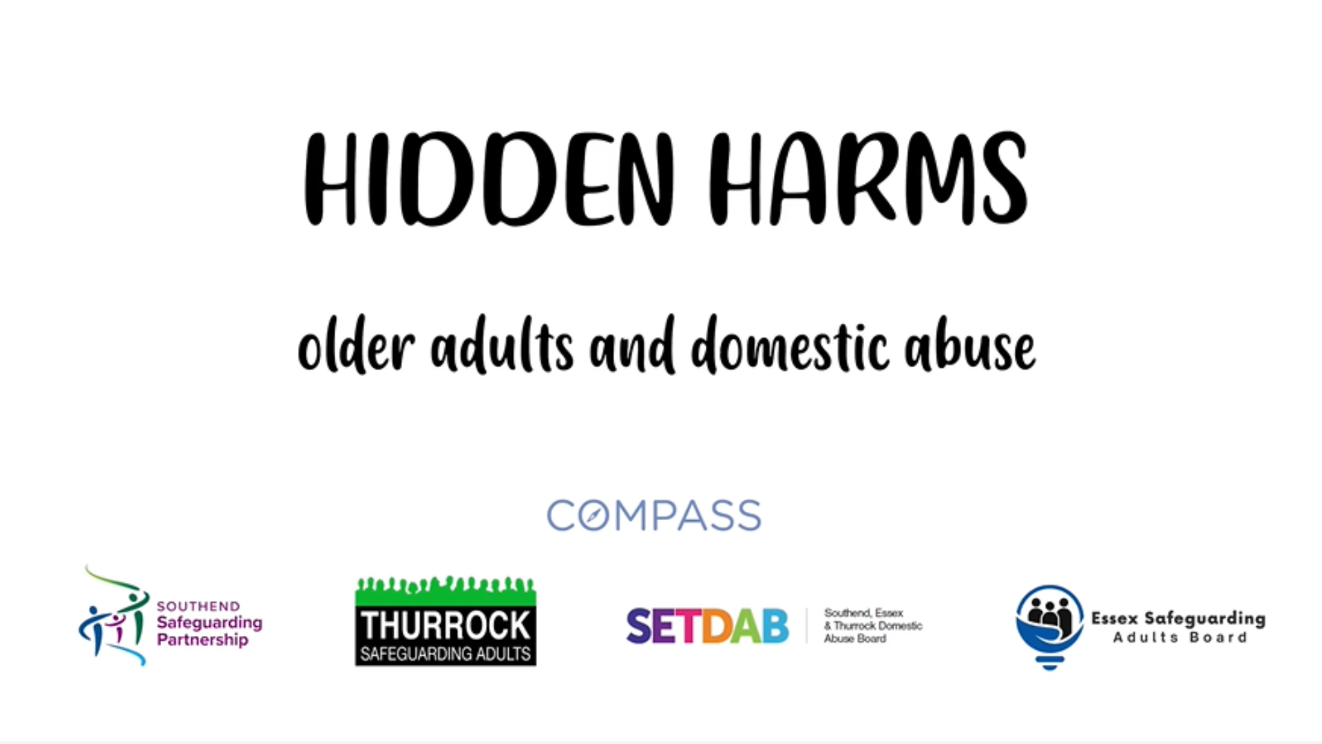 Title of video Hidden Harms, Olver adults and domestic abuse